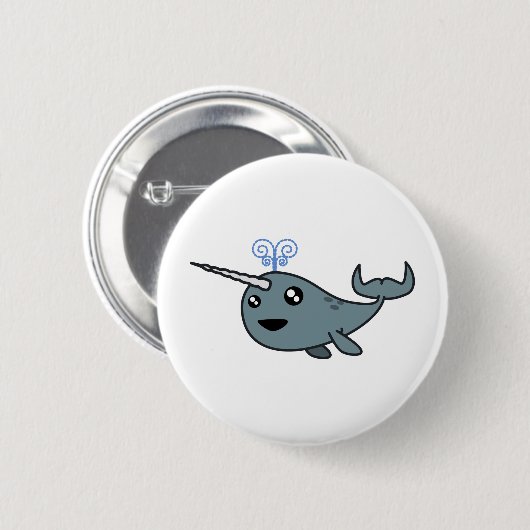 Narwhal! Button (Vorne & Hinten)