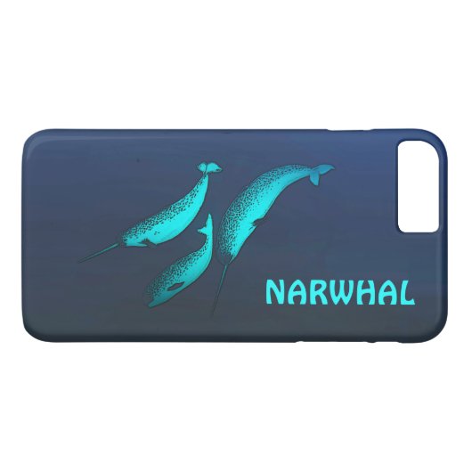 Narwhal Case-Mate iPhone Hülle (Rückseite (Horizontal))