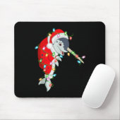 Narwhal Christmas Lights Santa Costume Cute Animal Mousepad (Mit Mouse)