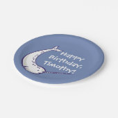 Narwhal Custom Birthday Party Paper Teller (Schrägansicht)