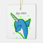 Narwhal Dabbing Dab Keramikornament (Links)