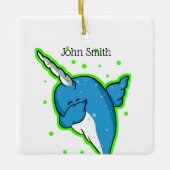 Narwhal Dabbing Dab Keramikornament (Vorderseite)