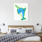Narwhal Dabbing Dab Leinwanddruck (Insitu (Schlafzimmer))