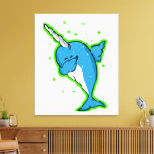 Narwhal Dabbing Dab Leinwanddruck (Insitu (Wohnzimmer))