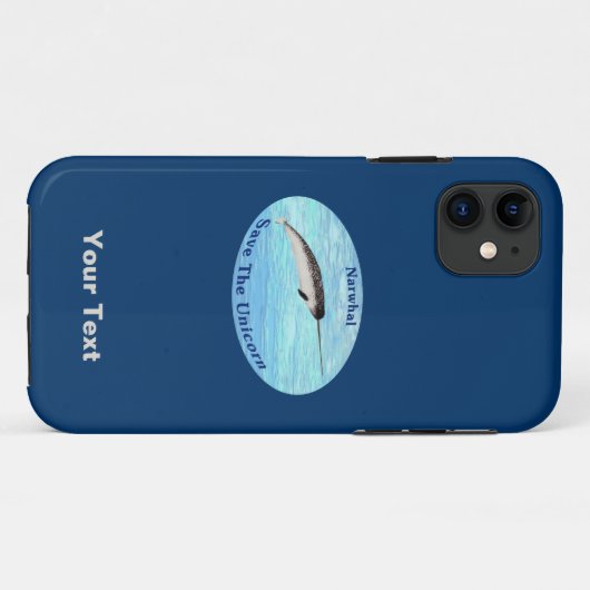 Narwhal - Das Einhorn Gerettet Case-Mate iPhone Hülle (Rückseite (Horizontal))