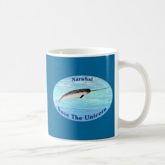 Narwhal - Das Einhorn Gerettet Kaffeetasse (Rechts)