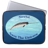 Narwhal - Das Einhorn Gerettet Laptopschutzhülle (Vorderseite)