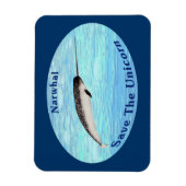 Narwhal - Das Einhorn Gerettet Magnet (Vertikal)