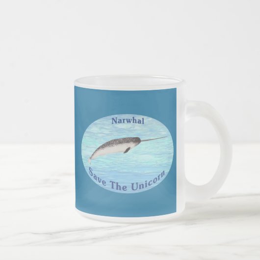 Narwhal - Das Einhorn Gerettet Mattglastasse (Rechts)
