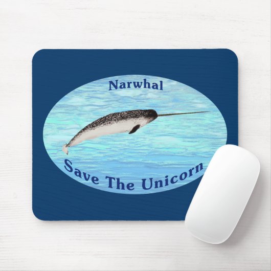 Narwhal - Das Einhorn Gerettet Mousepad (Mit Mouse)
