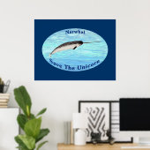 Narwhal - Das Einhorn Gerettet Poster (Heimbüro)