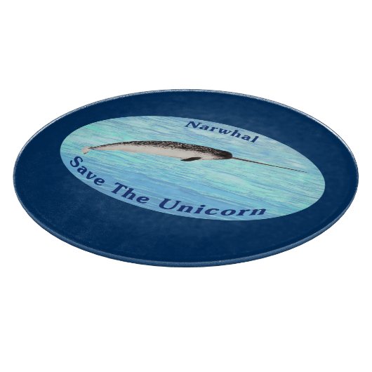 Narwhal - Das Einhorn Gerettet Schneidebrett (Ecke)