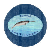 Narwhal - Das Einhorn Gerettet Schneidebrett (Vorderseite)