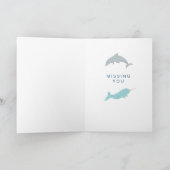 Narwhal Dolphin Friends Karte (Innenseite)