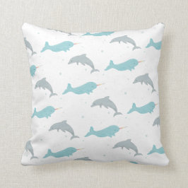 Narwhal Dolphin Pillow Kissen