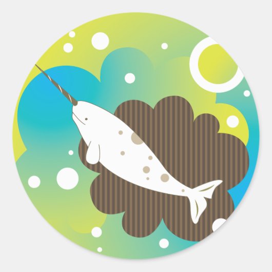 Narwhal Dream Sticker (Vorderseite)