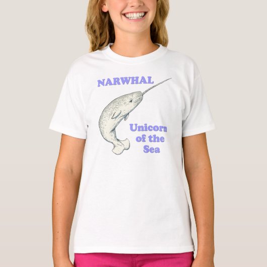 Narwhal Einhorn des Meeres T-Shirt (Vorderseite)