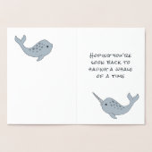 Narwhal erhält Whale bald Foil Card Folienkarte (Innenseite)