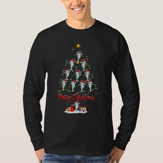 Narwhal Fish Christmas Tree Lights Narwhal Xmas T-Shirt (Vorderseite)