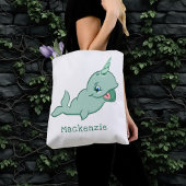 Narwhal Green | Niedlicher Chibi Cartoon Baby Diap Tasche