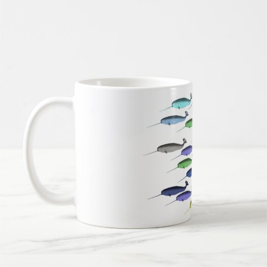 Narwhal Gruppen-Tassen-Schale Kaffeetasse (Links)