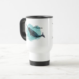 Narwhal Heart Reisebecher
