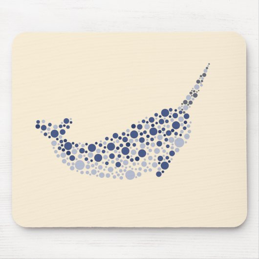 Narwhal in Dosen Mousepad (Vorne)