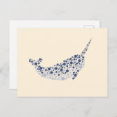 Narwhal in Dosen Postkarte (Vorne/Hinten)