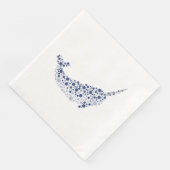 Narwhal in Dosen Serviette (Ecke)
