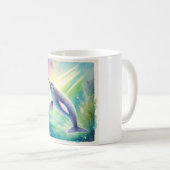 Narwhal in the Deep 110924AREF142 - Watercolor Kaffeetasse (VorderseiteRechts)
