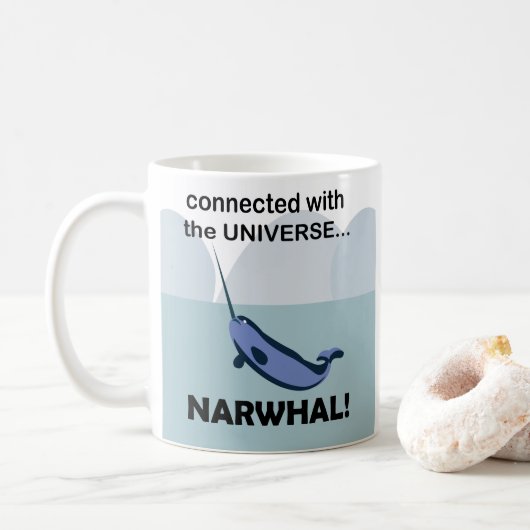 Narwhal ist mit dem Universum Narwhal verbunden Kaffeetasse (Mit Donut)