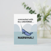 Narwhal ist mit dem Universum Narwhal verbunden Postkarte (Stehend Vorderseite)