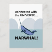 Narwhal ist mit dem Universum Narwhal verbunden Postkarte (Vorderseite)