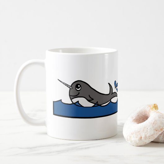 Narwhal Kaffeetasse (Mit Donut)