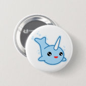 Narwhal Kawaii Button (Vorne & Hinten)