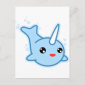 Narwhal Kawaii Postkarte (Vorderseite)