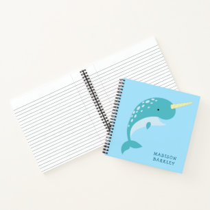 Narwhal Kid's Niedlicher Wal Notizblock