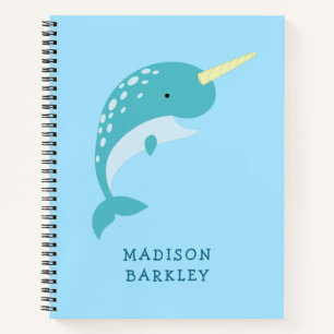 Narwhal Kid's Niedlicher Wal Notizblock