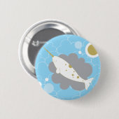 Narwhal Knopf Button (Vorne & Hinten)