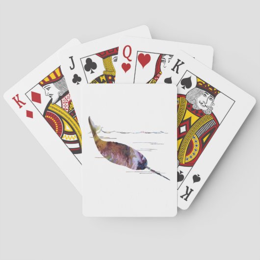 Narwhal Kunst Spielkarten (Rückseite)