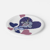 Narwhal-Liebe Pappteller (Schrägansicht)