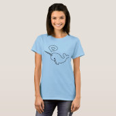 Narwhal Liebe (Schwarzes) T-Shirt (Vorne ganz)