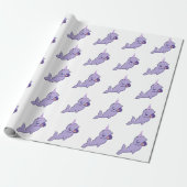 Narwhal Lila | Lilac Magical Sea Unicorn Party Geschenkpapier (Ungerollt)