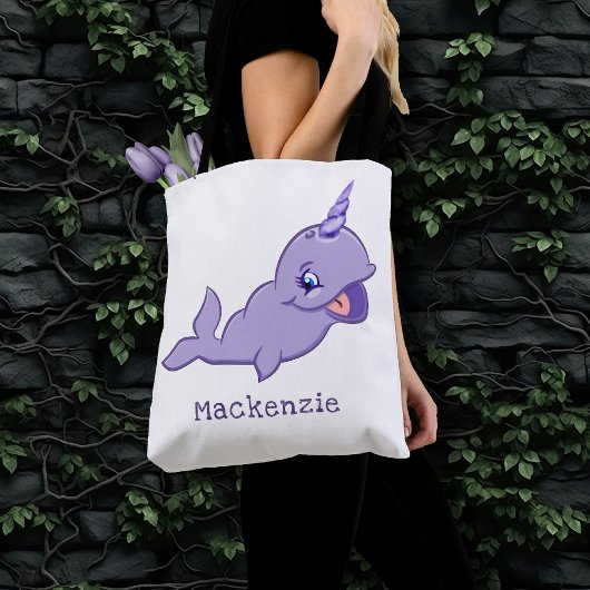 Narwhal Lila | Lilac Magical Sea Unicorn Wineller Tasche