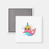 Narwhal Magnet (Vorderseite/Rückseite)