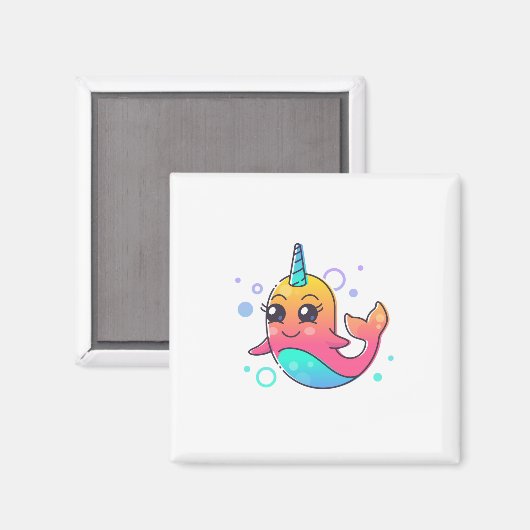 Narwhal Magnet (Vorderseite/Rückseite)