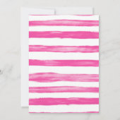 Narwhal Mermaid Girls Glitzer Watercolor Sommer Einladung (Rückseite)