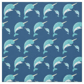 Narwhal Niedlich Cartoon Kinder Stoff (Muster)