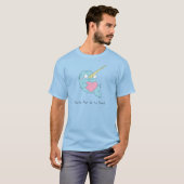 Narwhal Niedlich Cartoon T-Shirt (Vorne ganz)