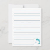 Narwhal Niedlich Kid s Dankeskarte (Rückseite)